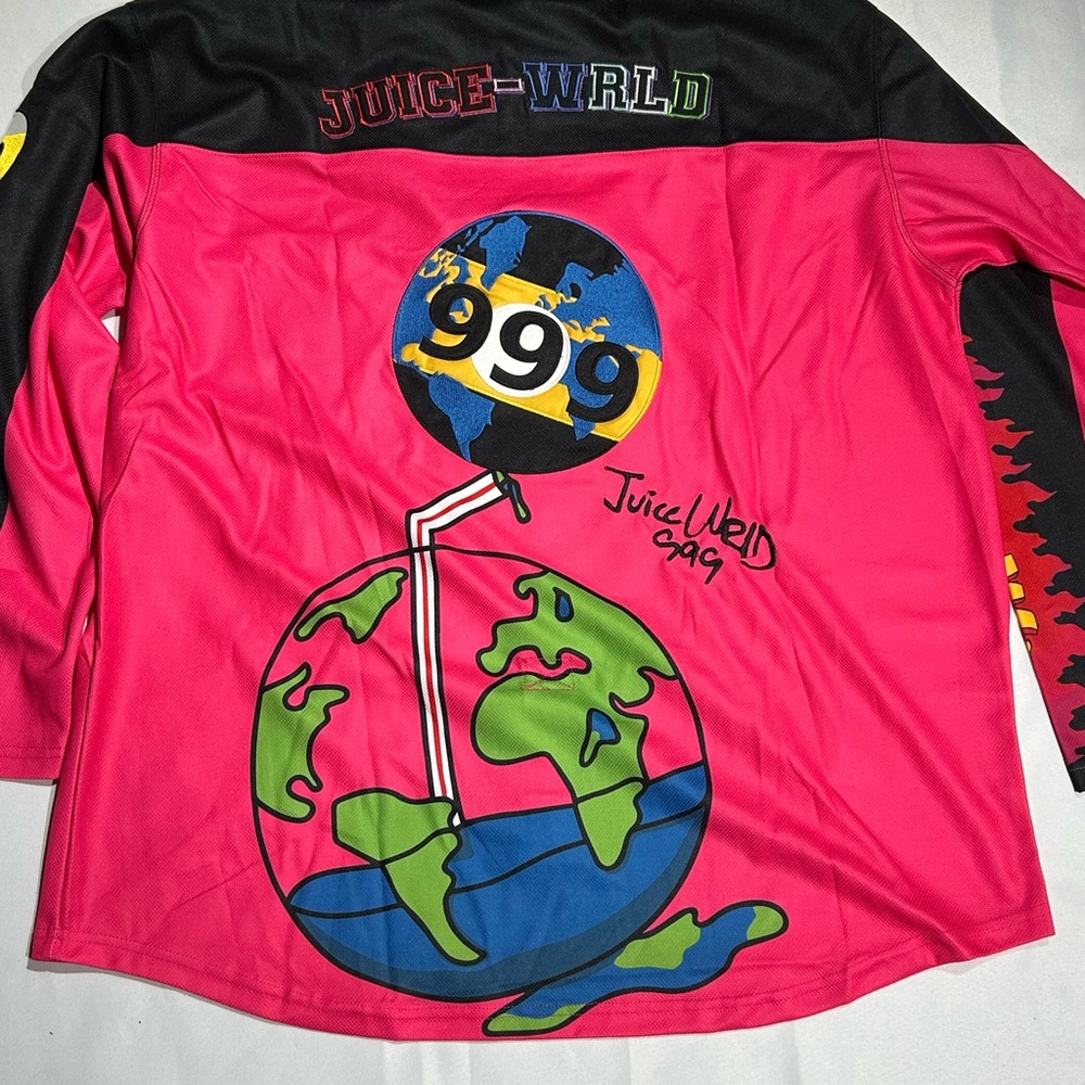 Nostalgia Pink and Black Juice WRLD Long Sleeve Tee - Picture 7 of 10